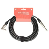Кабель инструментальный 6.3 Jack (M) - 6.3 Jack (M), 6м, FORCE FGC-09/6L Black
