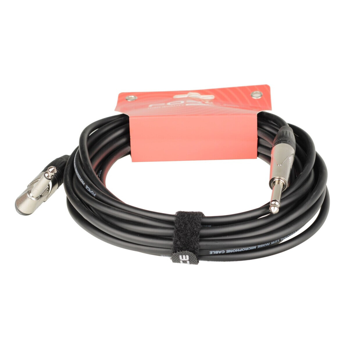 Кабель инструментальный 6.3 Jack (M) - 6.3 Jack (M), 6м, FORCE FGC-09/6L Black - фото 3