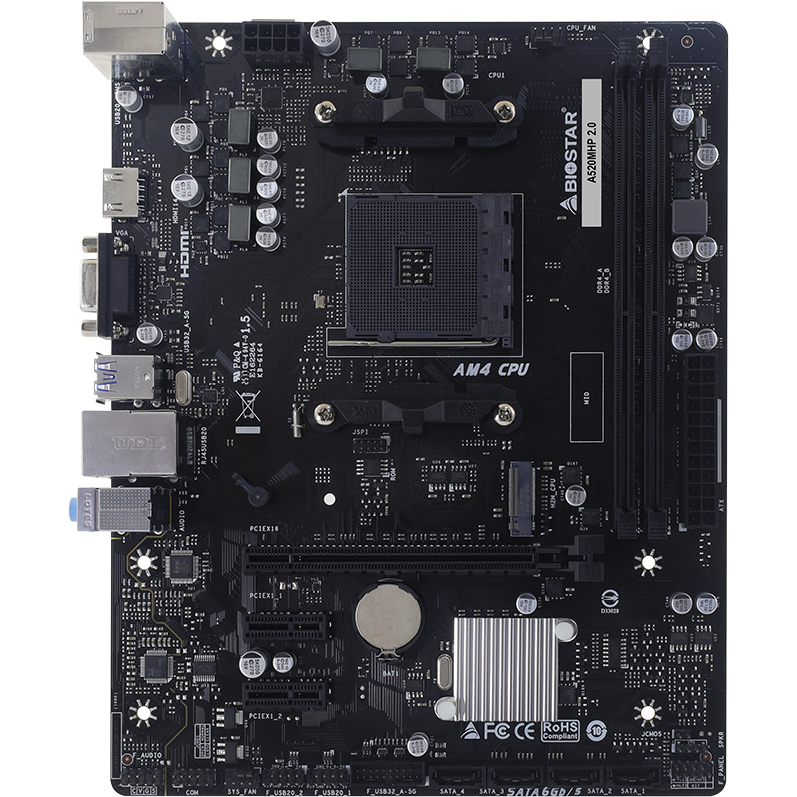 Материнская плата Biostar A520MHP 2.0