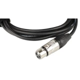 Кабель микрофонный XLR (M) - XLR (F), 3м, FORCE FMC-05 Black (FMC-05/3)