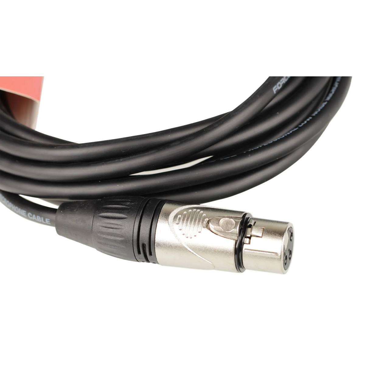 Кабель микрофонный XLR (M) - XLR (F), 4.5м, FORCE FMC-05 Black - FMC-05/4.5 - фото 4