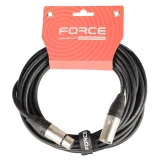 Кабель микрофонный XLR (M) - XLR (F), 6м, FORCE FMC-05 Black (FMC-05/6)