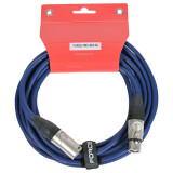 Кабель микрофонный XLR (M) - XLR (F), 6м, FORCE FMC-05 Blue (FMC-05/6 BL)