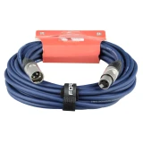 Кабель микрофонный XLR (M) - XLR (F), 10м, FORCE FMC-05 Blue (FMC-05/10 BL)