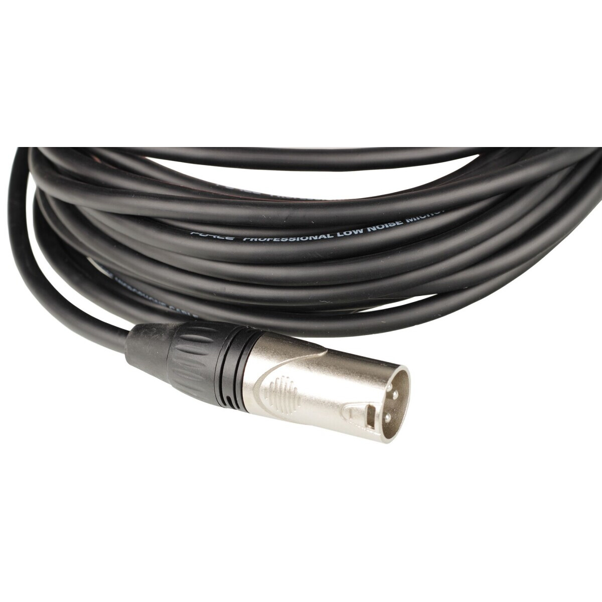 Кабель микрофонный XLR (M) - XLR (F), 10м, FORCE FMC-05 Black - FMC-05/10 - фото 4