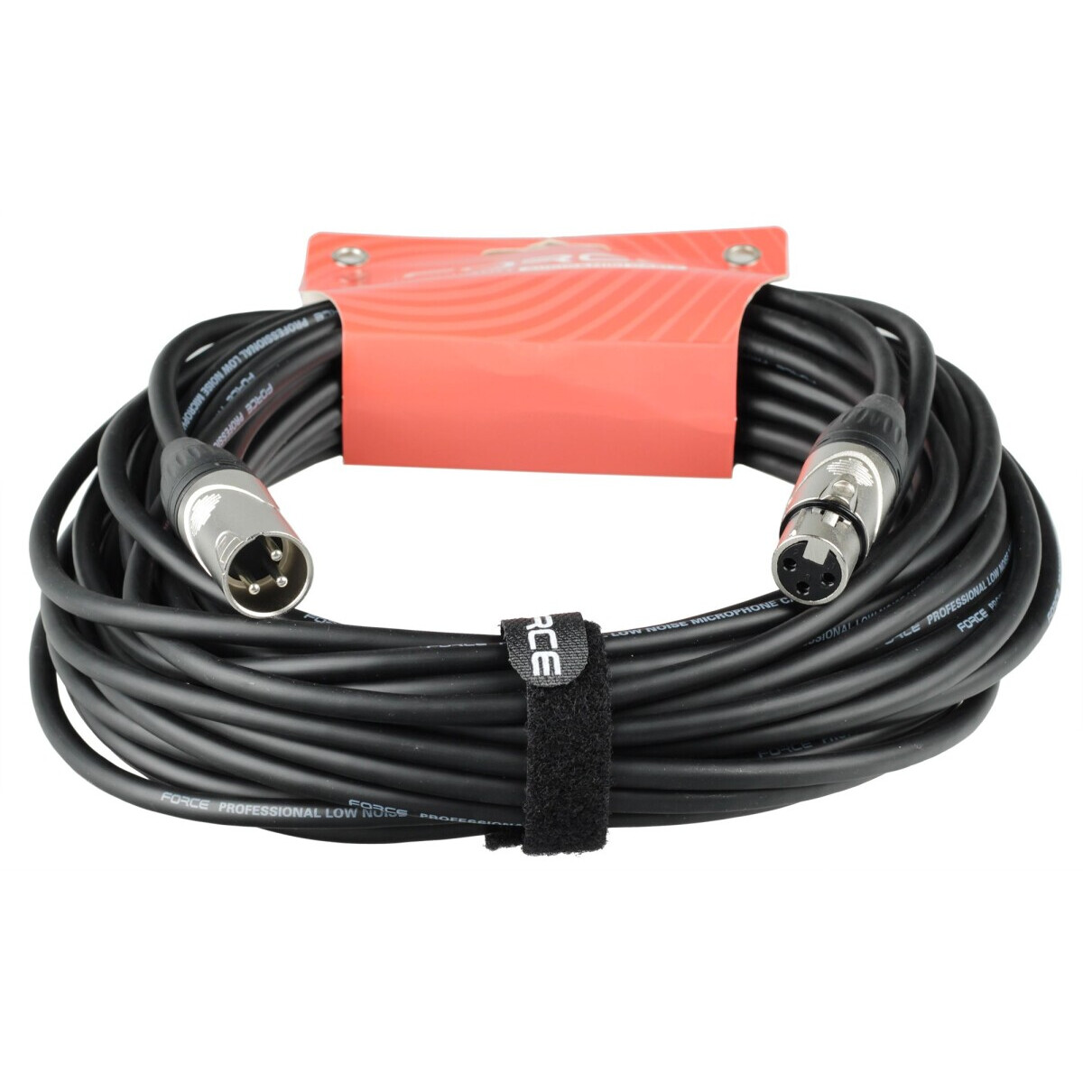 Кабель микрофонный XLR (M) - XLR (F), 15м, FORCE FMC-05 Black - FMC-05/15 - фото 3