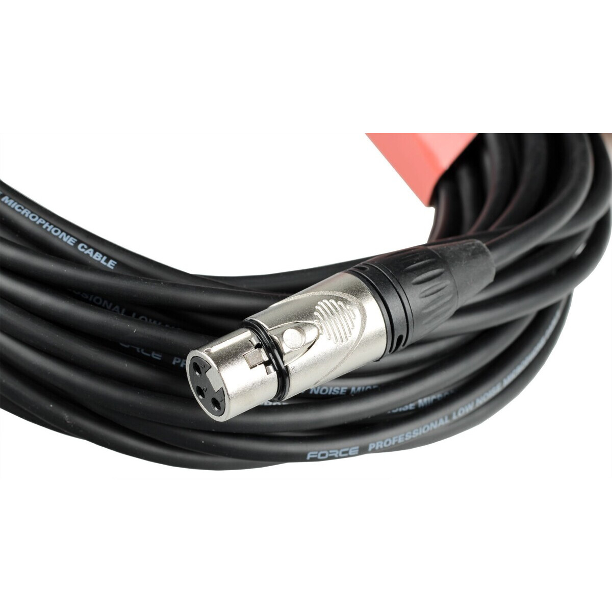 Кабель микрофонный XLR (M) - XLR (F), 15м, FORCE FMC-05 Black - FMC-05/15 - фото 5