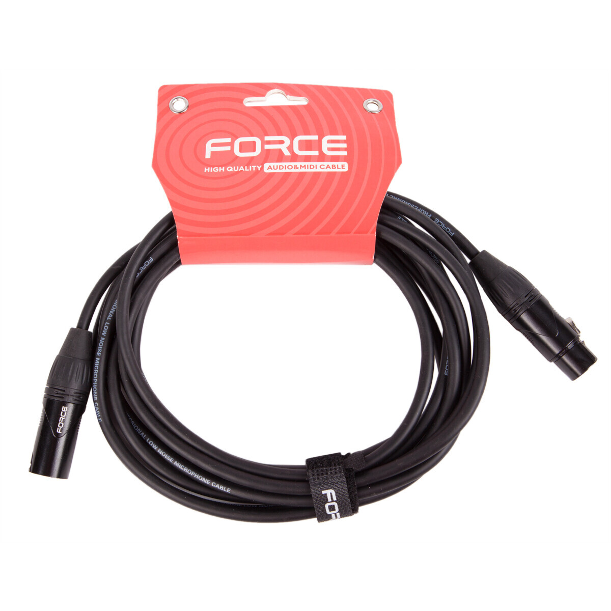 Кабель микрофонный XLR (M) - XLR (F), 4.5м, FORCE FMC-06