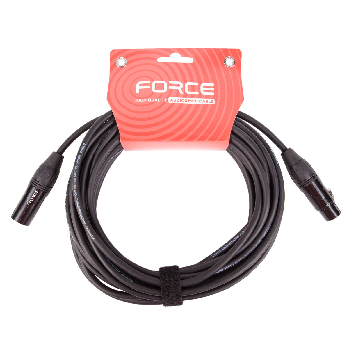 Кабель микрофонный XLR (M) - XLR (F), 9м, FORCE FMC-06