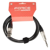 Кабель межблочный 6.3 Jack (M) - XLR (F), 1.5м, FORCE FMC-15 (FMC-15/1.5)