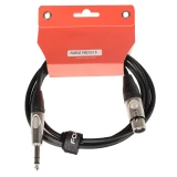 Кабель межблочный 6.3 Jack (M) - XLR (F), 1.5м, FORCE FMC-15 (FMC-15/1.5)