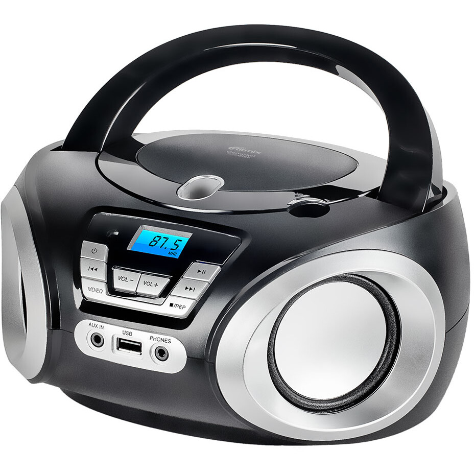 Аудиомагнитола Ritmix RBB-450BT Black/Silver