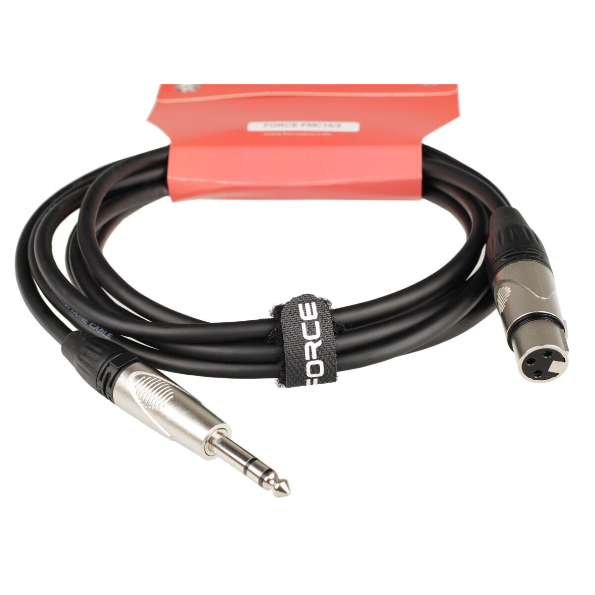 Кабель 6.3 Jack (M) - XLR (F), 3м, FORCE FMC-15 - FMC-15/3 - фото 3