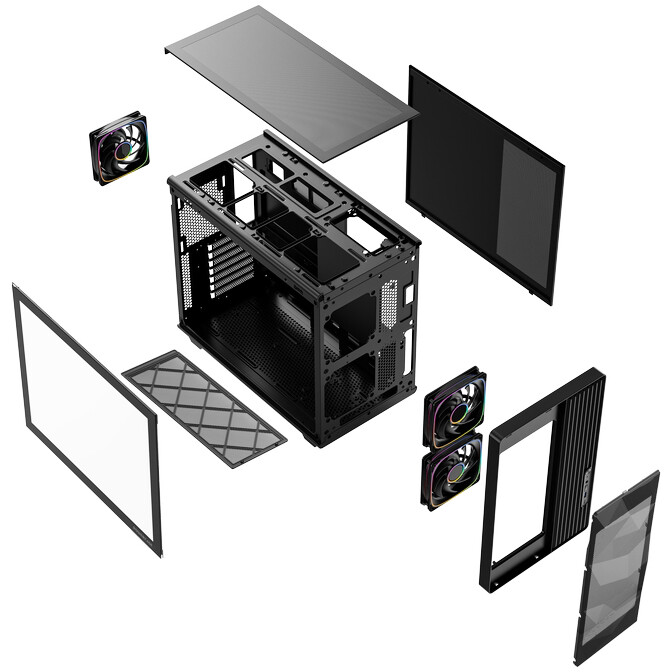 Корпус Powercase TX5 ARGB Black - CTX5AB-A3 - фото 9