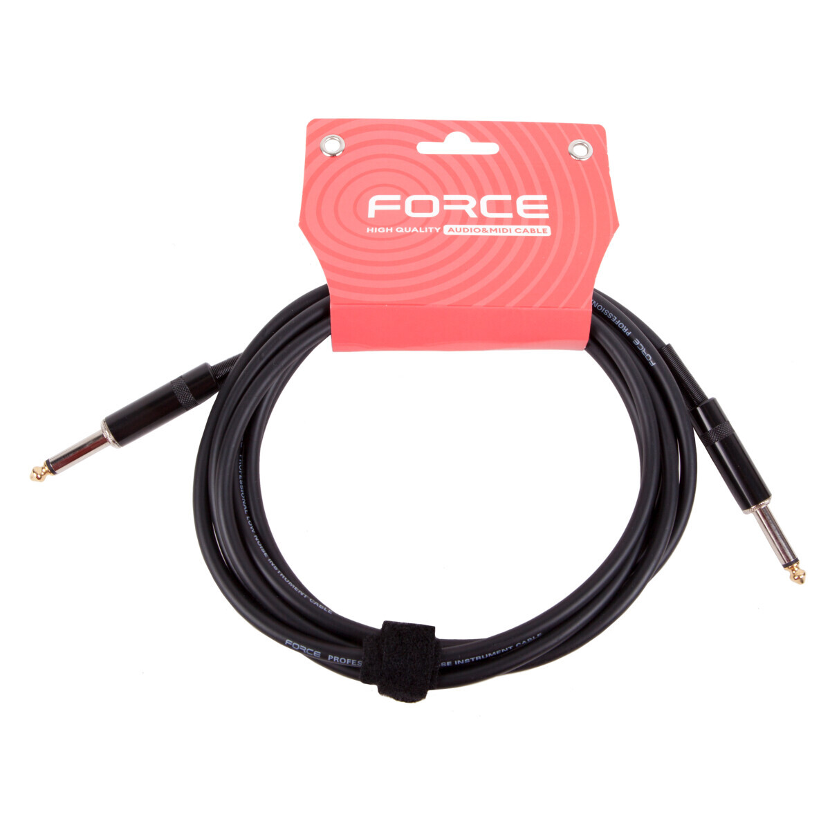 Кабель инструментальный 6.3 Jack (M) - 6.3 Jack (M), 3м, FORCE FGC-05