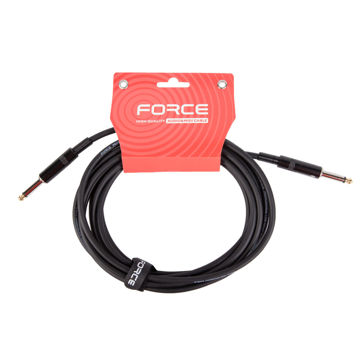 Кабель инструментальный 6.3 Jack (M) - 6.3 Jack (M), 4.5м, FORCE FGC-05