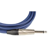 Кабель инструментальный 6.3 Jack (M) - 6.3 Jack (M), 3м, FORCE FGC-09 Blue (FGC-09/3 BL)