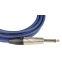 Кабель инструментальный 6.3 Jack (M) - 6.3 Jack (M), 3м, FORCE FGC-09 Blue - FGC-09/3 BL - фото 3
