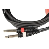 Кабель межблочный 3.5 Jack (M) - 2x 6.3 Jack (M), 3м, FORCE FLC-38 (FLC-38/3)