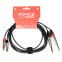 Кабель межблочный 2x 6.3 Jack (M) - 2x RCA (M), 3м, FORCE FLC-37 - FLC-37/3