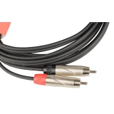 Кабель межблочный 2x 6.3 Jack (M) - 2x RCA (M), 3м, FORCE FLC-37 (FLC-37/3)