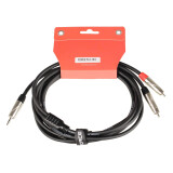 Кабель межблочный 3.5 Jack (M) - 2x RCA (M), 3м, FORCE FLC-18 (FLC-18/3)