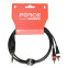 Кабель межблочный 6.3 Jack (M) - 2x RCA (M), 1.5м, FORCE FLC-27 - FLC-27/1.5