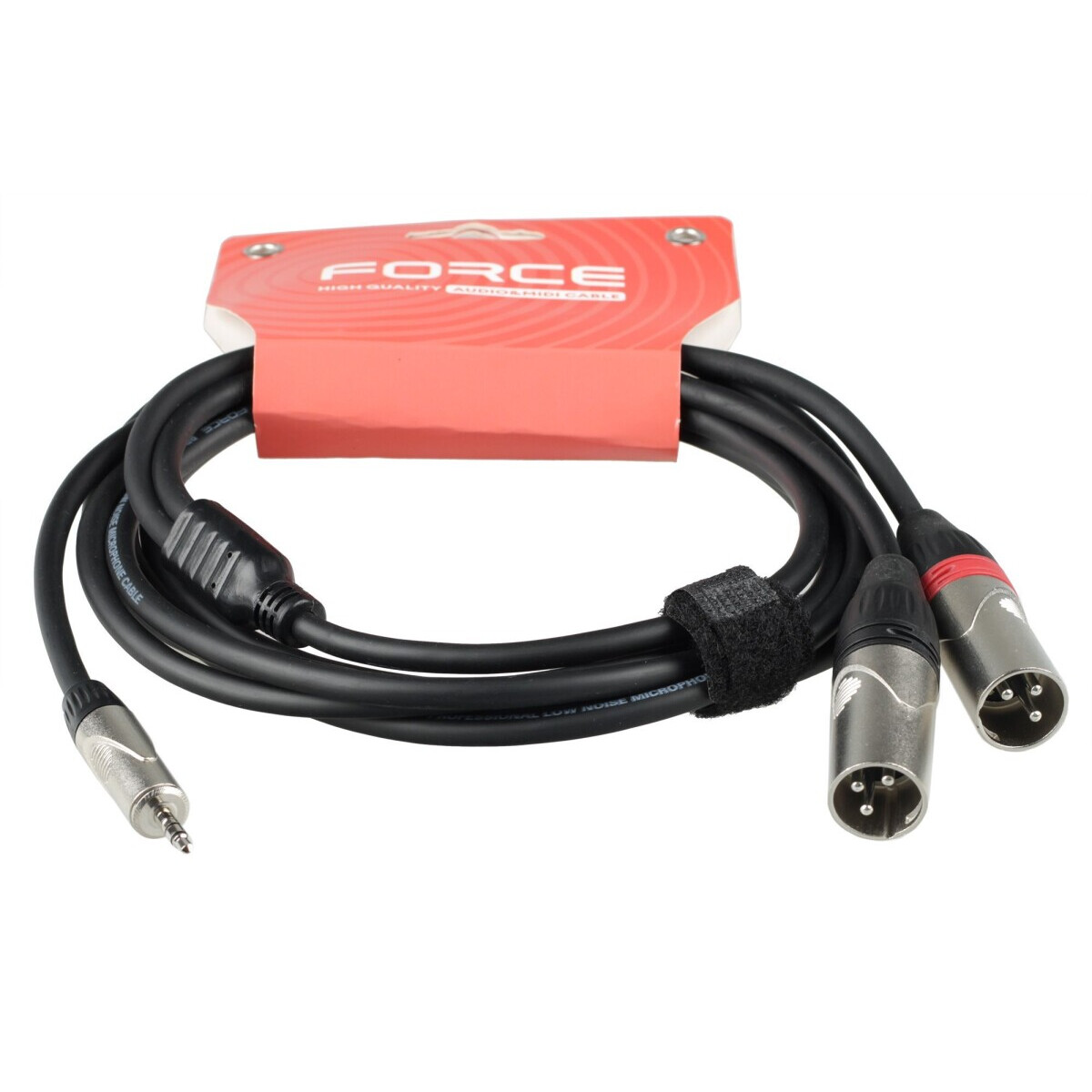 Кабель межблочный 3.5 Jack (M) - 2x XLR (M), 3м, FORCE FLC-19 - FLC-19/3 - фото 3