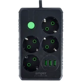 Сетевой удлинитель Amper JH-1035U-2B