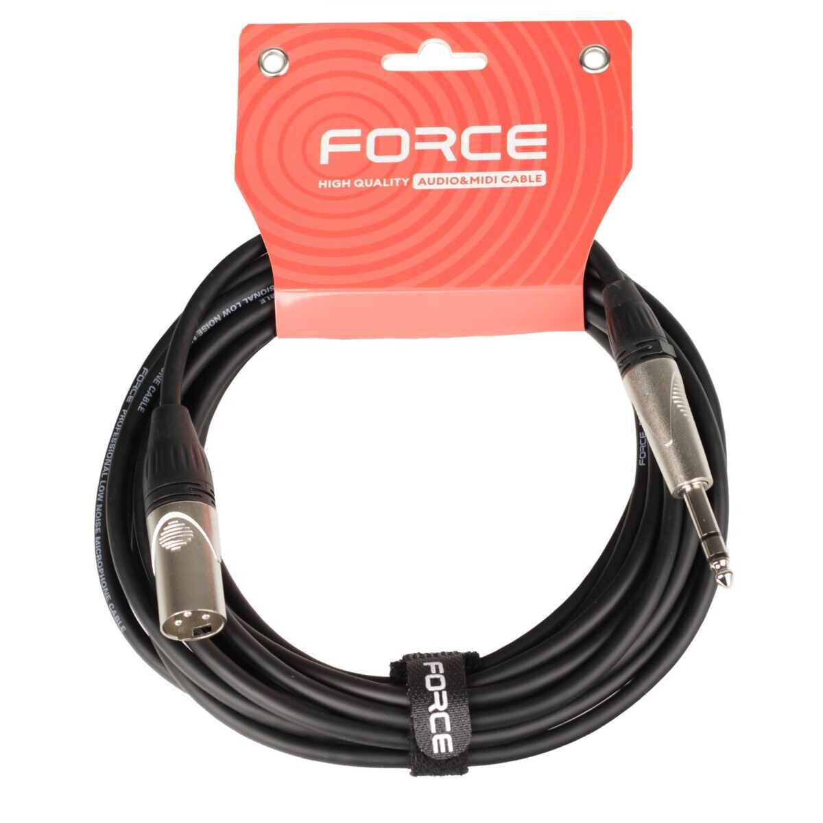 Кабель межблочный 6.3 Jack (M) - XLR (M), 6м, FORCE FMC-07