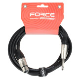 Кабель микрофонный 6.3 Jack (M) - XLR (F), 3м, FORCE FMC-03 (FMC-03/3)