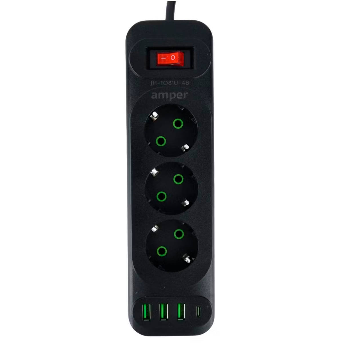 Сетевой удлинитель Amper JH-1081U-4B