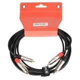 Кабель межблочный 2x RCA (M) - 2x RCA (M), 3м, FORCE FLC-20 (FLC-20/3)