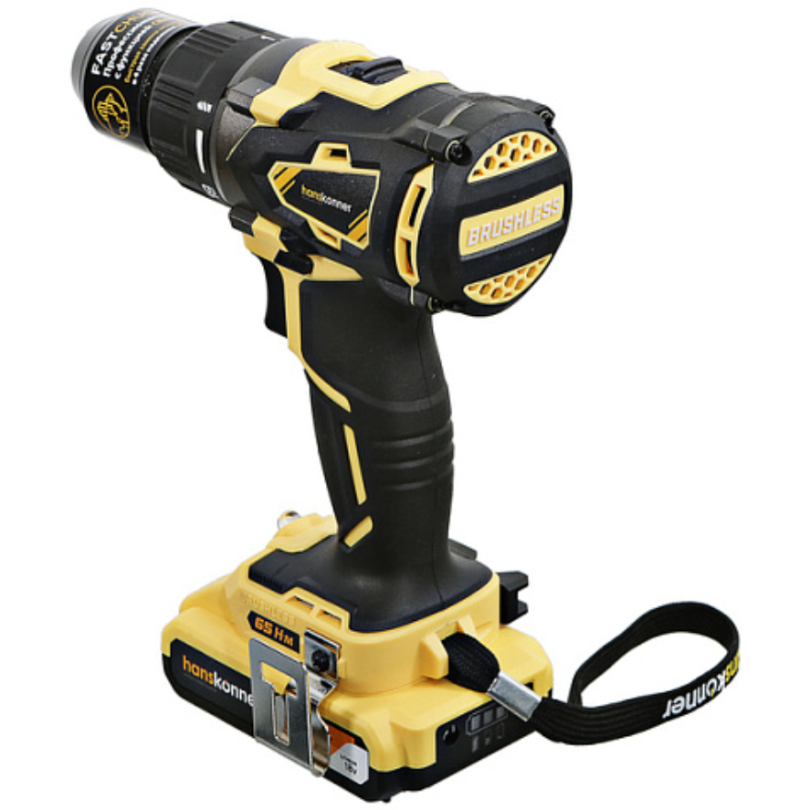 Дрель-шуруповёрт Hanskonner HCD1865BL - фото 2