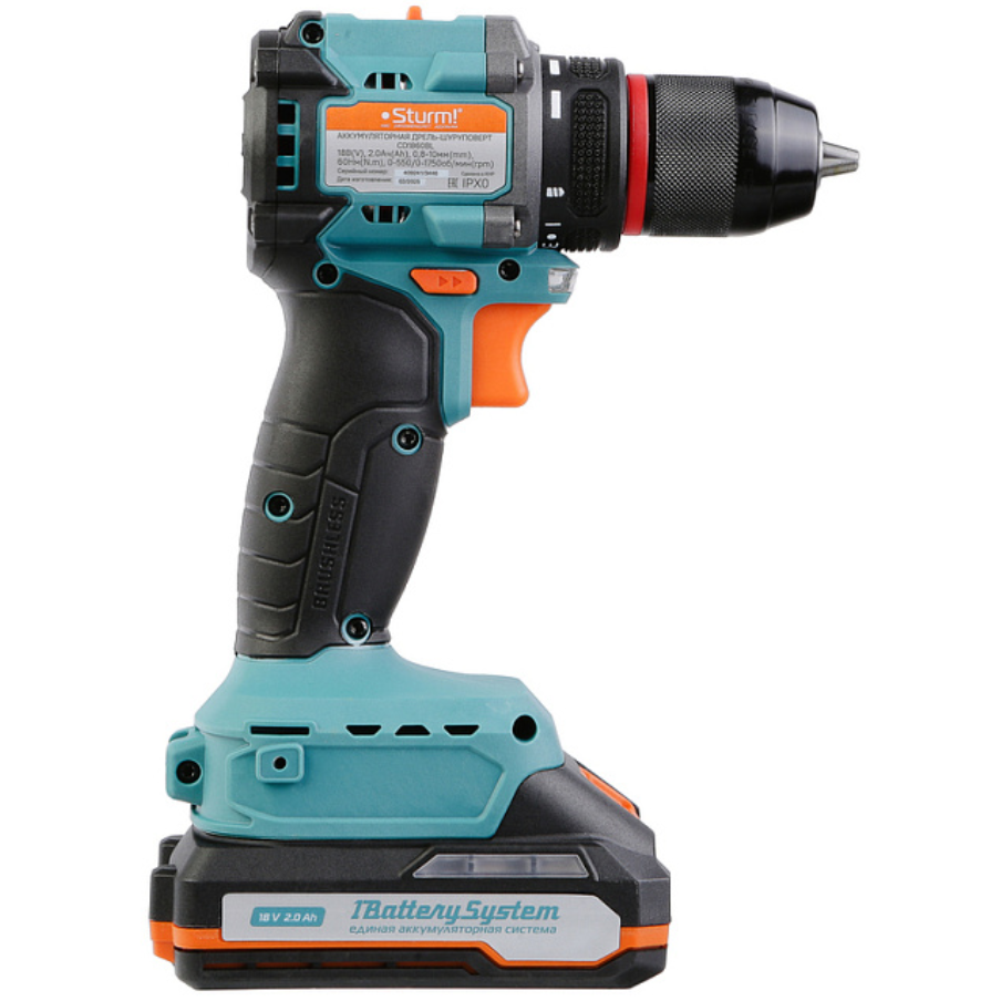 Дрель-шуруповёрт Sturm! CD1860BL - фото 2