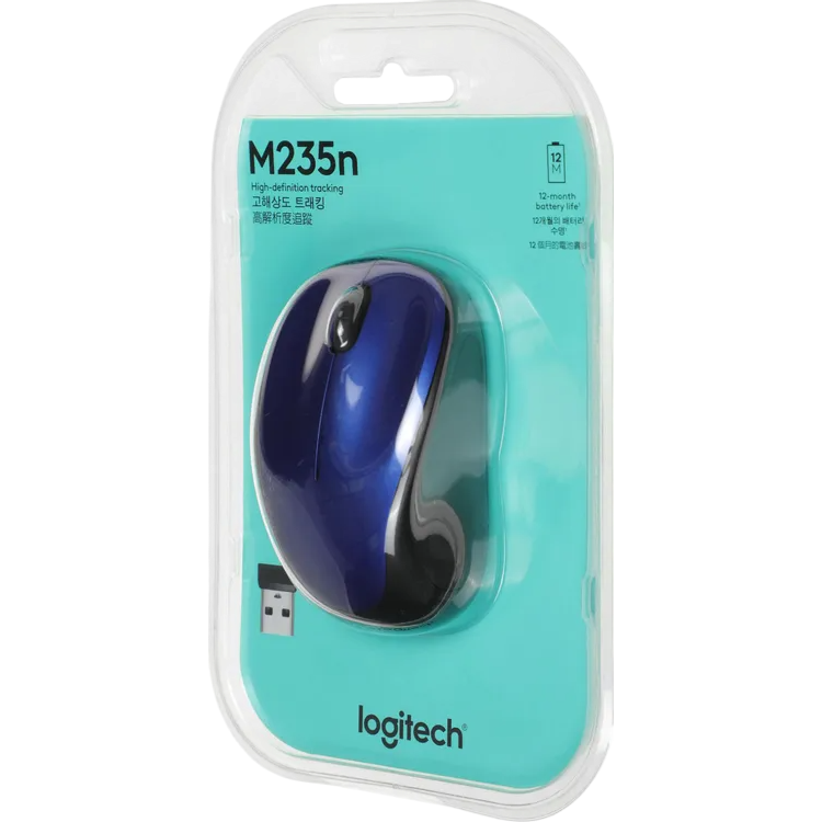 Мышь Logitech M235 Blue USB (910-003157) - 910-003157/3392/7131 - фото 9