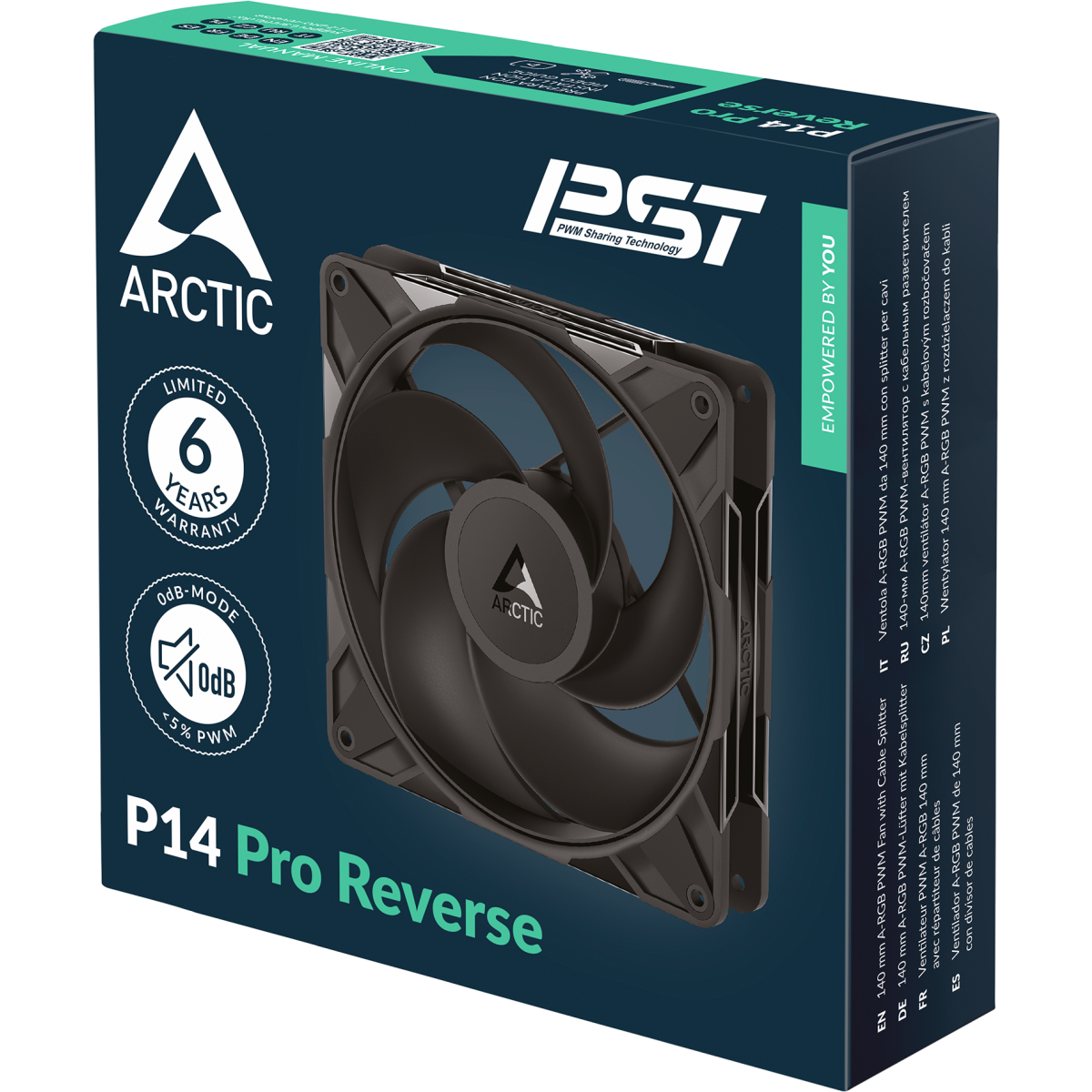 Вентилятор для корпуса Arctic P14 Pro Reverse Black - ACFAN00329A - фото 5