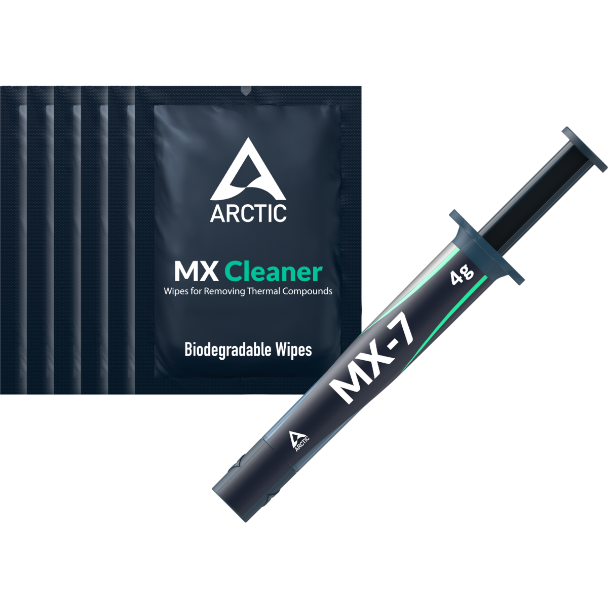Термопаста Arctic MX-7 Thermal Compound (4 г) + 6pcs MX Cleaner - ACTCP00089A
