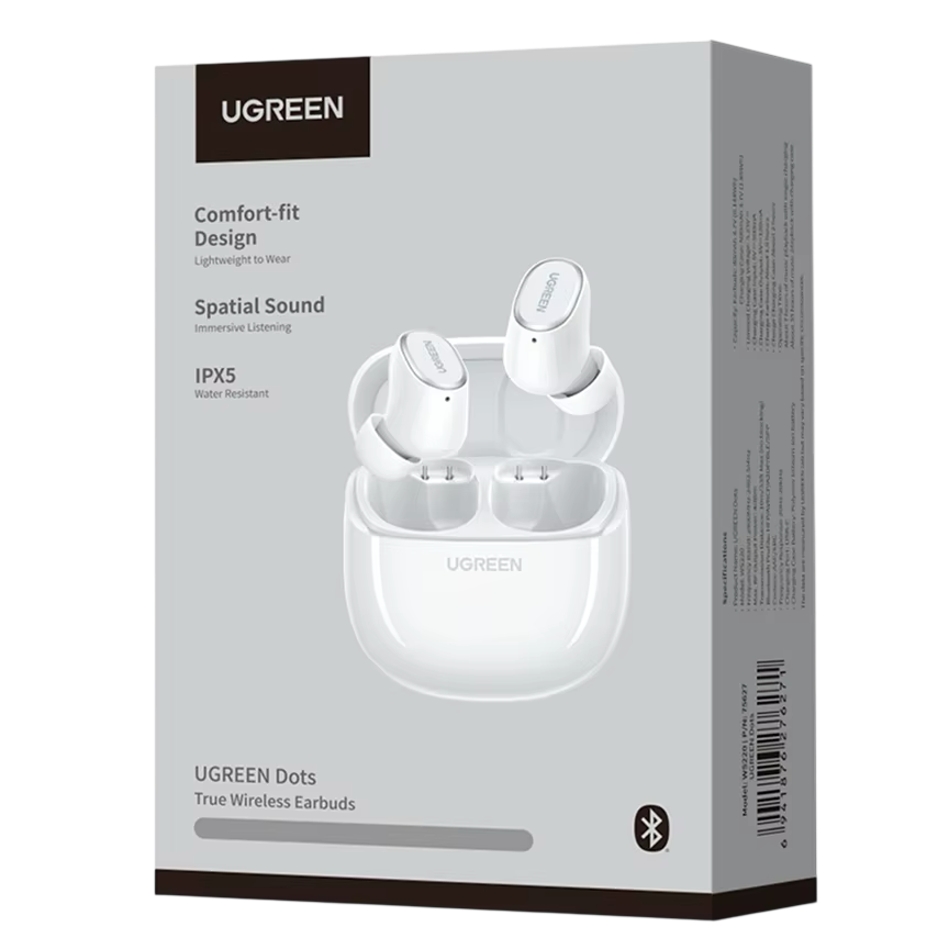 Гарнитура UGREEN Dots True Wireless Earbuds White (WS220) - 75627 - фото 2