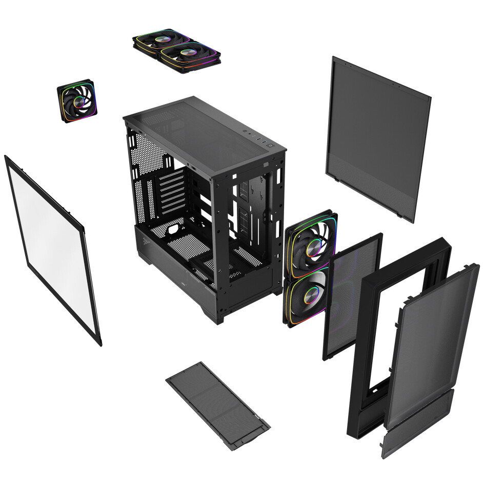 Корпус Powercase AX5 Black - CJXA-A5 - фото 8