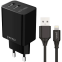 Сетевое зарядное устройство PERO TC02 Black + Lightning Cable - ТС02BL2AL