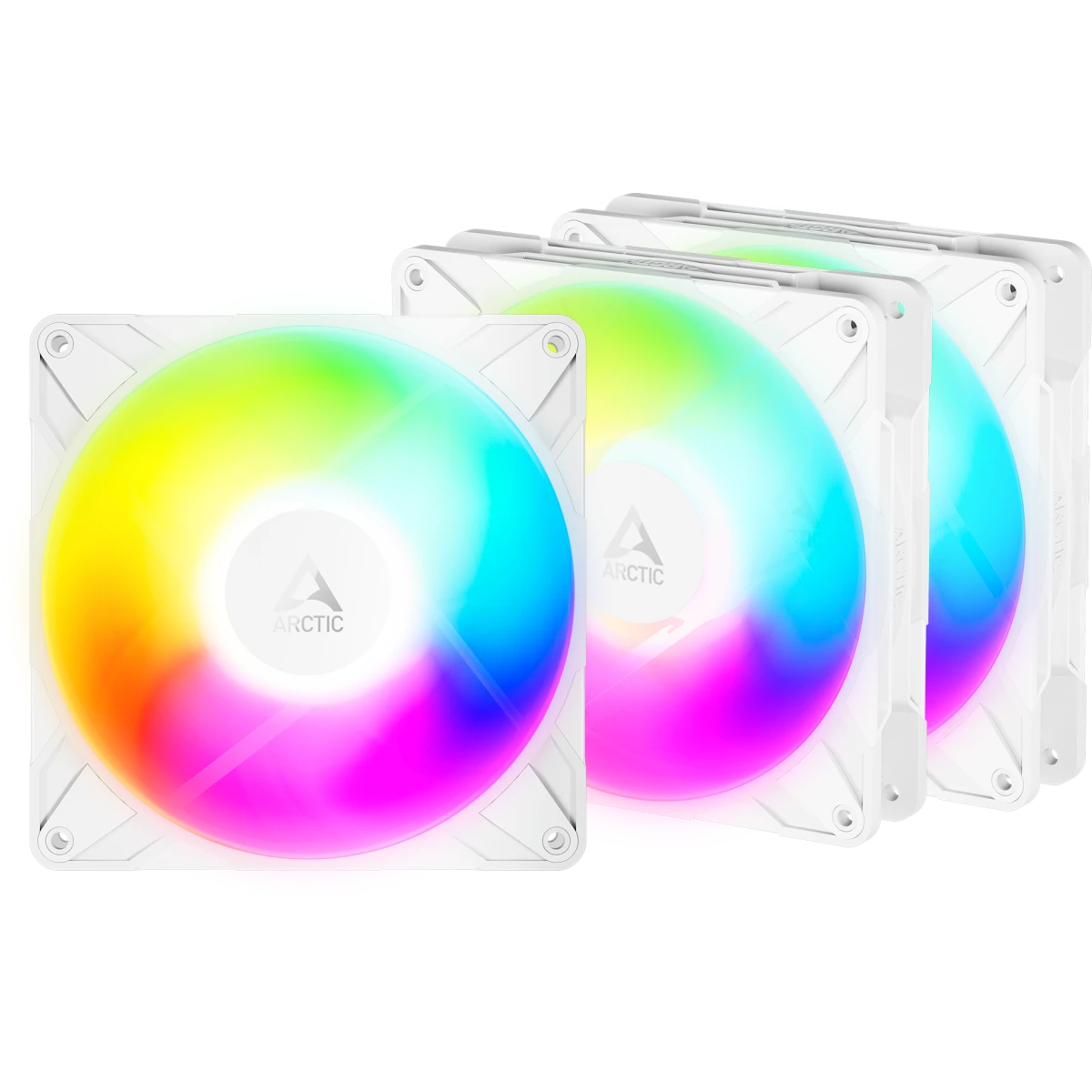 Вентилятор для корпуса Arctic P14 Pro Reverse A-RGB White (3 шт.) - ACFAN00328A