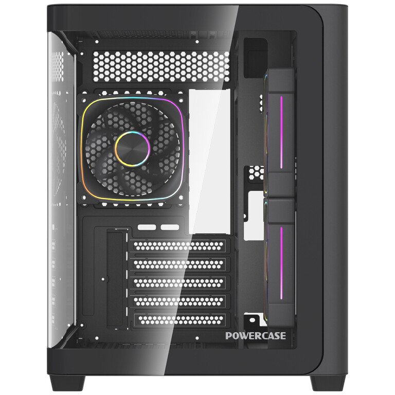 Корпус Powercase Vision Micro M5B Black - CVMM5B-A3 - фото 2