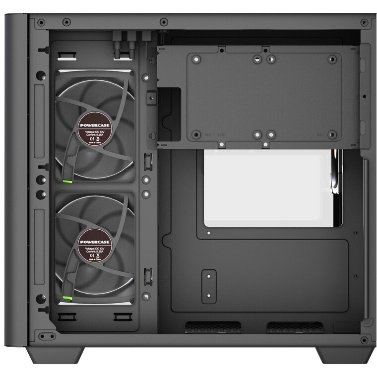 Корпус Powercase Vision Micro M5B Black - CVMM5B-A3 - фото 6