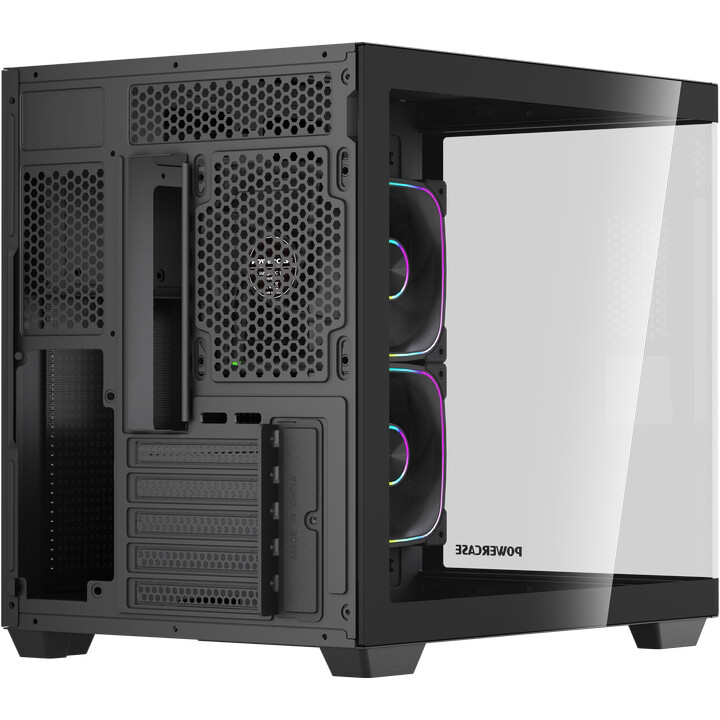 Корпус Powercase Vision Micro M5B Black - CVMM5B-A3 - фото 7