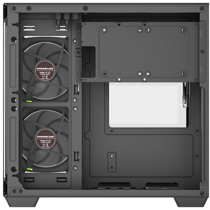 Корпус Powercase Vision Micro M5CB Black - CVMM5CHB-A3 - фото 6