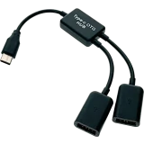 Переходник USB Type-C - 2x USB A (F), Espada EhC220 (45696)