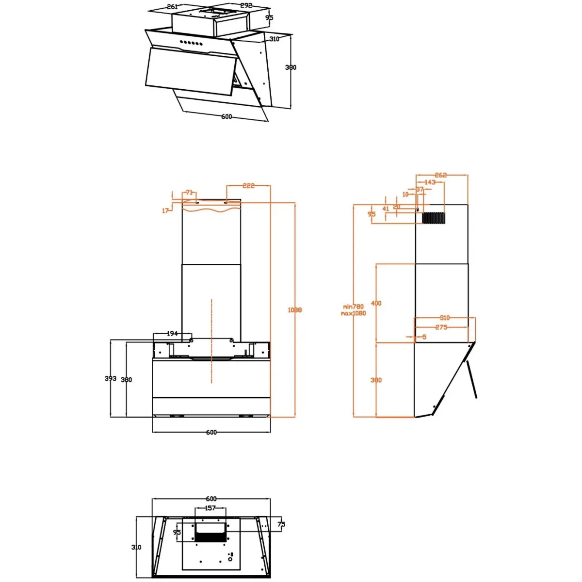 Вытяжка Haier HVX-W692GBA - TD0028562RU - фото 2
