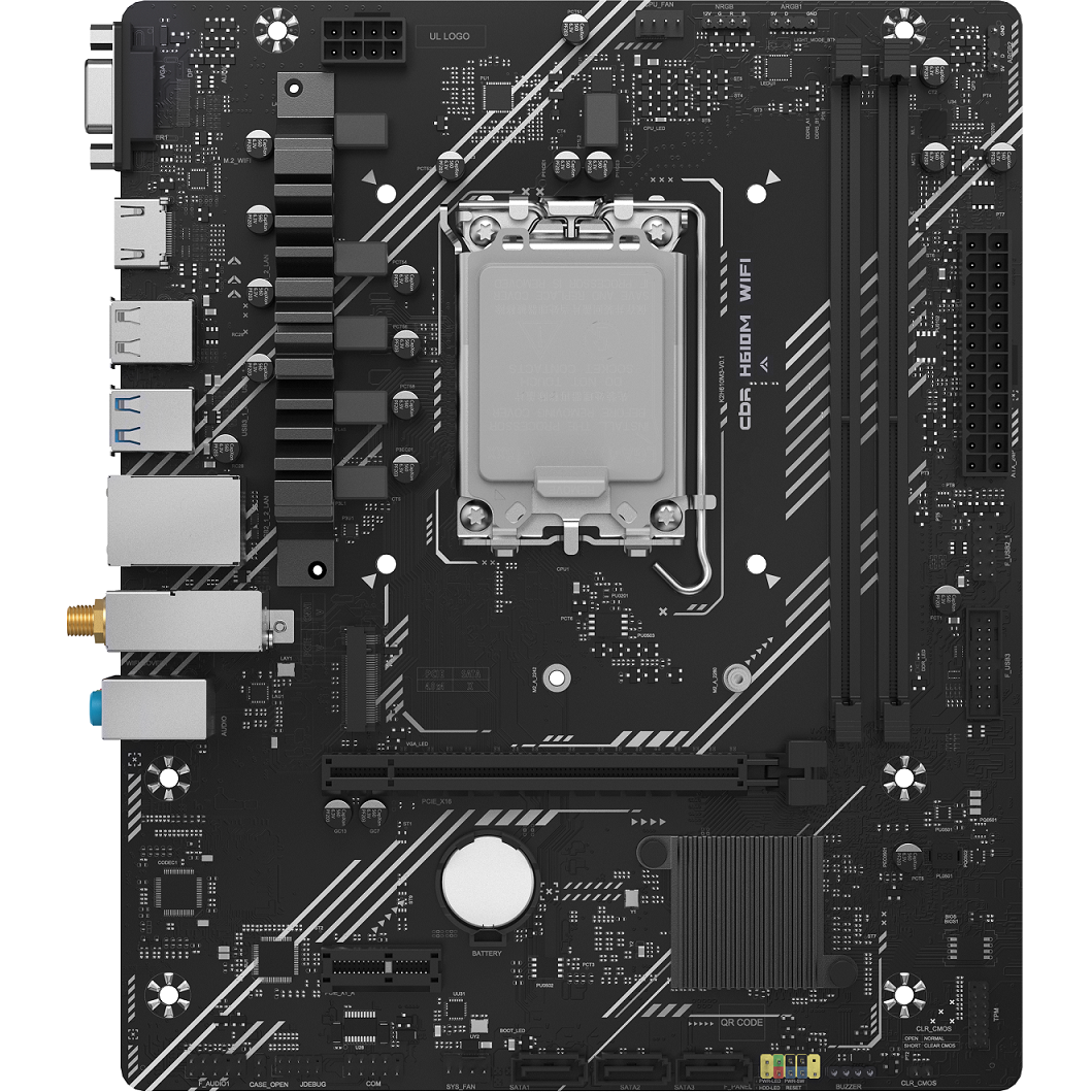 Материнская плата CBR H610M WiFi