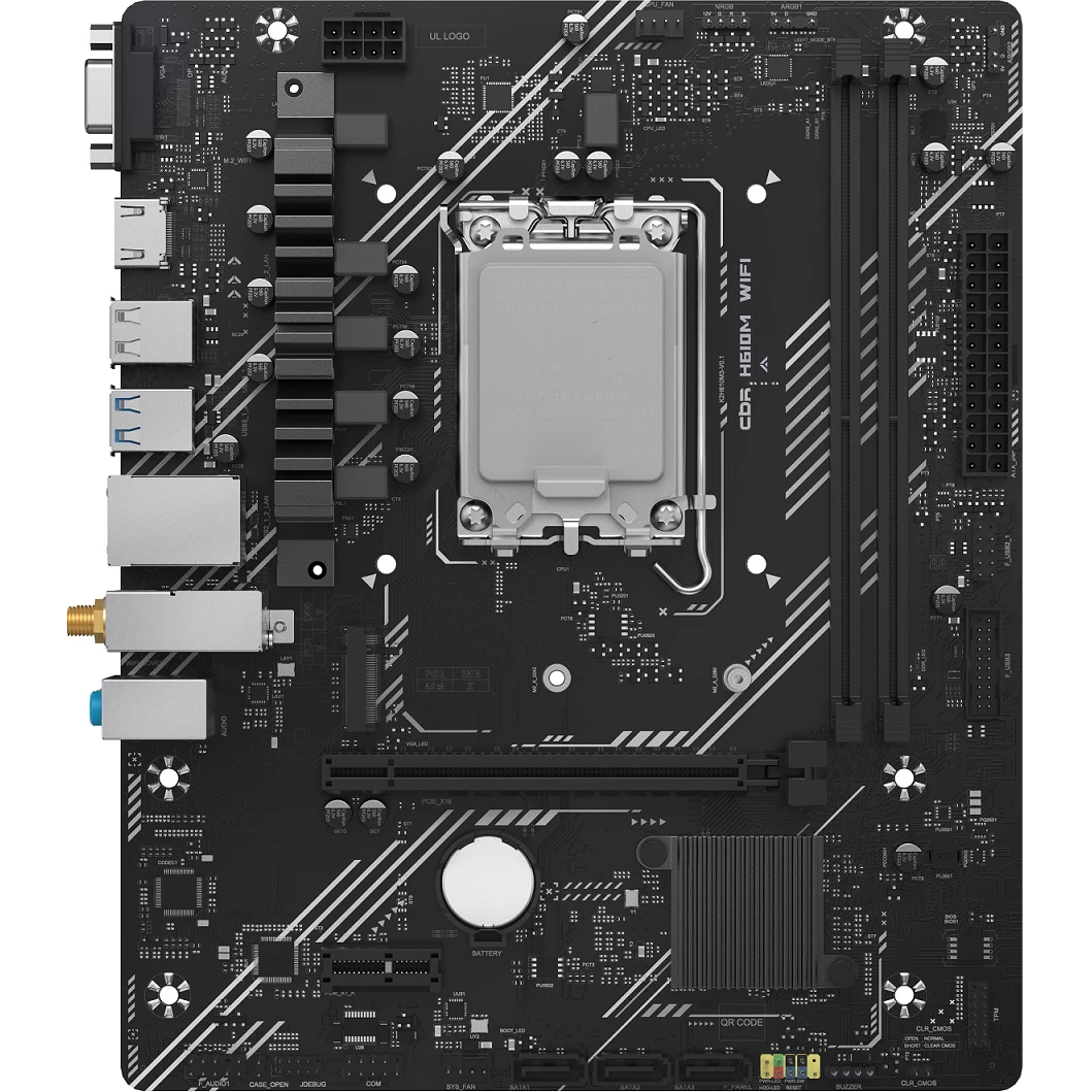 Материнская плата CBR H610M WiFi - MB-MSH610M-D5-WF-RTL